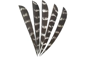 ZSHJG 30pcs Plume de Flèche Empennage de Flèche 5 Pouces Fletches Naturelles pour Les Flèches de Bricolage