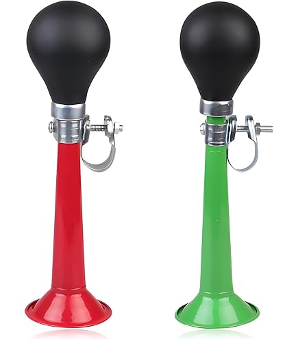 Sonnette De Vélo Colorée - Corne En Plastique, Longueur 17 Cm, Fixation Par Vis, Pour Vélo Enfant Ou Adulte
