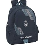 Safta Astuccio Scuola Ufficiale Real Madrid Premium – Con Tasca, 21x6x4 Cm, Nero