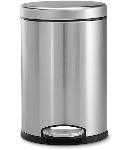 Mumma's LIFE 22ltr Stainless Steel Plain Pedal Bin with Plastic