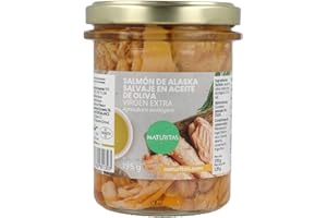 Salmón de Alaska 195g BIO Naturitas Essentials | En aceite de oliva virgen extra | Salmón en conserva