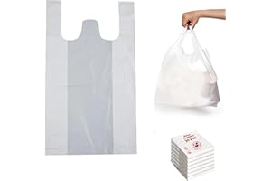 DAYMAND STORE | Bolsas Plastico | Bolsas de Plastico | 30x40cm (20+10x40cm) | Galga 200 |100 uds | 70% | Bolsas camiseta | Bolsas plastico camiseta | Bolsitas Plastico pequeñas | Galga 200 100 uds