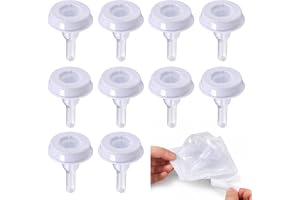 EOVNUS Parti med 10 urinalhandskar för män - 32 mm - Yttre silikonkateter - För inkontinens - Självhäftande och silikon - Säkert håll utan läckage (individer förpackade)