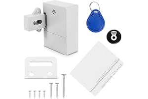 Roundsky Invisible Oculto RFID Apertura Libre Sensor Inteligente Cerradura Armario Armario Armario Zapatero Cajones Cerradura de Puerta Cerradura Electrónica Oscuro