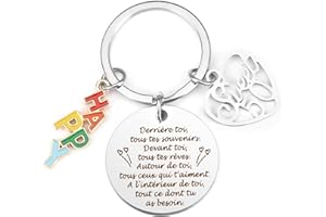 BOMEON Cadeau Anniversaire 18 ans 40 ans 50 ans 60 ans Porte Clef Cadeau Cadeau Invité Anniversaire Adulte Cadeau 40 ans Femme cadeau anniversaire femme cadeau anniversaire homme