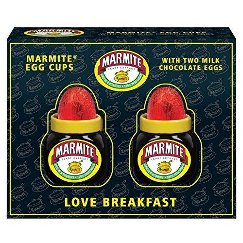 Preisvergleich Produktbild Marmite Eierbecher mit zwei kleinen Schokoladen Ostereiern