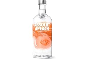‎ABSOLUT VODKA Absolut Vodka Apeach – Absolut Vodka mit asiatischem Pfirsich – Absolute Reinheit und einzigartiger Geschmack in ikonischer Apothekerflasche – 1 x 1 L