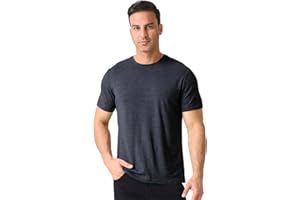 Merino Protect 100% Merino Shirt Herren Kurzarm Geruchsresistent Merinowolle Unterwäsche Leicht Wandern Reisen T-Shirt Weich Unterhemd