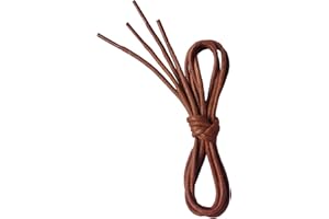 VSUDO Woskowane Okrągłe Szurówki 2.5mm – Cienkie Sznurowadła do Butów Oxford, Brogue, Derby, Blucher i Desert Boots