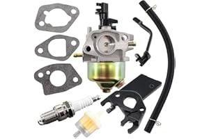 MCHNIC Carburatore generatore di corrente con guarnizione, isolatore, filtro benzina, candela di accensione per GX160 GX200 168F 5,5HP 6,5HP 2KW 3KW 196cc 163cc generatore motore tosaerba