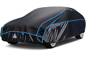 Telo Copriauto Antigrandine, Holthly Copertura Impermeabile Anti UV Vento Antipolvere, Copri Protezione Grandine Adatto per Coupé/Berlina Fino 470 a 490 cm 3XL