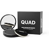 QUAD Unisex Sa&ccedil; ve Sakal Kapatıcı Dolgunlaştırıcı Pudra, Siyah, 10gr, Doğal G&ouml;r&uuml;n&uuml;m, Anında Hacim