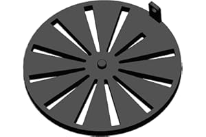 FEUERFEST 123 GMBH Kaminrost - Passend für Hase Kaminöfen inkl. Modellübersicht - Ascherost Kamin aus massivem Stahl - feuerfest & hitzebeständig - Kaminrost Feuerrost Kaminofen Rost [Ø 170x10 mm]