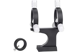 Oumij Staffa Montaggio per Mirino in Lega di Alluminio Staffa Regolabile per Telescopio Cercatori Processo CNC di Precisione Tutto in Metallo con Foro Standard 1/4 per Telescopio Astronomico
