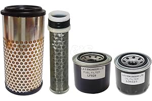 L&S ENGINEERS Filter Service Kit for Kubota U15-3 U17-3 Mini Excavators