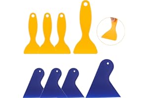 LUCKNIGHT 8 espátulas de plástico de impresión 3D, espátula de plástico, rasqueta para coche, eliminador de burbujas de aire, pegatinas, herramientas de instalación, rasqueta de pintura, juego para espátulas