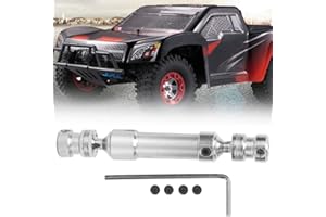 DRFEIFY 1/12 CVD wał napędowy na tylne koła metalowe części pojazdu kompatybilne z WLtoys 12428 12423 RC akcesoria samochodowe do modeli (srebrne)