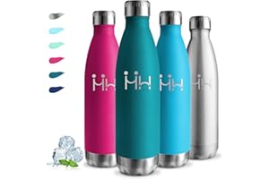 GRSTA Botella Agua Acero Inoxidable, 750ml Botella Termica, sin BPA, Cantimplora Acero Inoxidable, A Prueba de Fugas, Garrafa Termica, Aislamiento al Vacío, Botellas para Escuela, Cámping, Oficina, Yoga