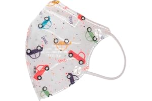 PAIDE P Mascarilla FFP2 Desechable, Talla Pequeña, 5 Capas, Homologadas CE Certificadas, Transpirables .Packs 20 Unidades. Colores y Dibujos.