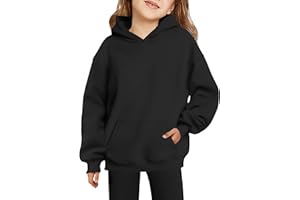 Arshiner Ragazza Felpe con Cappuccio Caldo in Pile Bambine Hoodie Invernale con Tasca Felpa per Ragazze 6-16 Anni