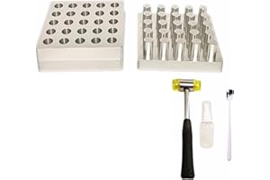 Rainbow_Road Piccola pressa per compresse di Polvere per Uso Domestico Stampi per pressa per compresse Facile da Usare Utensili manuali in Alluminio Stampi per Polvere di Latte (25 Fori)