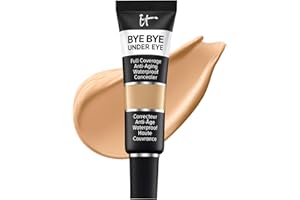 IT Cosmetics, Correcteur Anti-Âge Bye Bye Under Eye, Haute Couvrance, Waterproof, Enrichi en Peptides, Collagène & Acide Hyaluronique, 12 ml