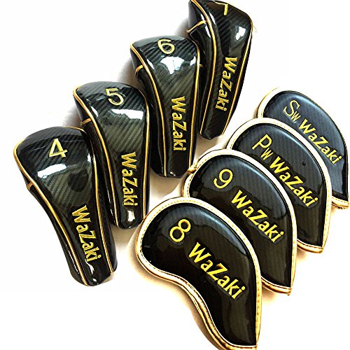 Generic-Japan-WaZaki-Black-Finish-WL-IIs-4-SW-Combo-Hybrid-Irons-USGA-R-A-Rules-Golf-Club-Set-Headcoverpack-of-16Regular-Flex