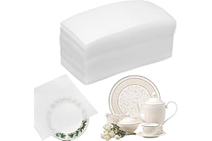 sourcing map 50 Pcs Cushion Foam Pouches, 5" x 3" Cushioning Packing Supplies Cushioning Foam Padding Sheets for Moving and Packaging Dishes, China, Books, Photo Frame