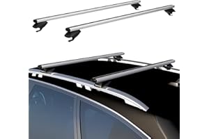 COWVIE 135CM Dachträger-Querstangen, verstellbar, Aluminium, 1 Paar