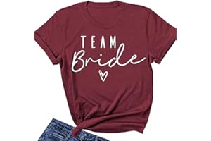 JPHCHSC Bride Tees Bridesmaid Party Tshirts Bride T-Shirts Bachelorette Party T Shirts Team Bride Hen Do Tops Tees 039