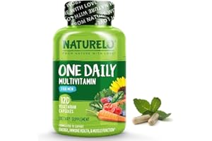 NATURELO One Daily Multivitamin for Men - with Natural Food-Based Vitamins, Minerals, Fruit & Vegetable Extracts - Best for Maintaining Essential Nutrients - 120 Vegan Capsules | 4 Month Supply
