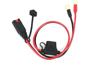 lasuroa Faisceau de Câbles Compatible avec NOCO GC002 X-Connect, Connecteur à Œillet XL M6 (1/4 ") Câble de Charge d'Entretien pour Genius Chargeur Batterie Intelligent Accessoires