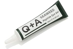 Q+A Seaweed Peptide Eye Gel (15ml), Under Eye Cream Alternative, Under Eye Brightener with Peptides, Seaweed & Aloe Vera, Hydrates, Smooths Fine Lines & Reduces Puffiness