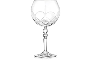 RCR Cristalleria Italiana S.p.a. Linea Alkemist | Bicchieri Cocktail per Gin Tonic in Vetro Moderni Set 6 Bicchieri di Cristallo da 58 Cl