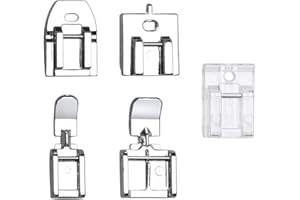 Teokantz 5 piedistalli con cerniera, piedino a chiusura invisibile, compatibile con Brother, Singer e Janome macchina da cucire
