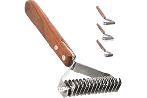 AIDIYA Coat King Detangler Comb and Brush for Dogs and Cats Undercoat Rake (9cm)