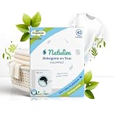 Natulim - Washing Machine Detergent Strips (40 Washes) - Includes Softener Effect, Eco-Friendly, Hypoallergenic, Zero Waste -