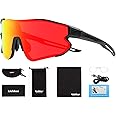 Liekkas Polarised Sports Sunglasses For Men Women Lightweight Running Cricket Cycling Glasses UV Protection