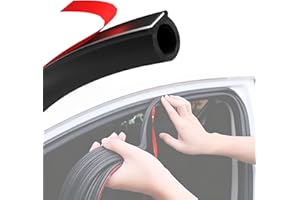 JINFANSHURICH Auto Türdichtung Selbstklebend Gummi, D-Profil Gummidichtung Universal für Fahrzeuge, Türen & Fenster, Geräuschdämmend, Winddicht, Wetterfest & Langlebig (4M, 10X10MM)