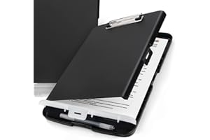 CS COSDDI- Porte-bloc en plastique transparent pour rangement de documents Idéal pour l'école, la maison et le bureau