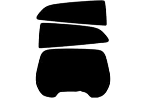 PSSC WINDOW FILM PSSC Pre Cut Rear Car Window Films for Volvo C30 3 Door Hatchback 2007-2012 5% Very Dark Limo Tint