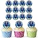 Produktbild Chelsea Fußball Shirts 30 personalisierte Essbare Cupcake Topper/Geburtstag Kuchen Dekorationen – Einfache vorgeschnittenen Kreise