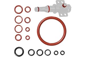 Amacoam Uszczelka o-ring 15 sztuk silikonowych uszczelek do ekspresów do kawy, czerwona, guma, kompatybilna z Philips Saeco Spidem Gaggia, 15 Count O-ring