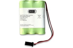 BATTEREASY Cobra Alarm Battery Car Sounder 7.2V 1500mAh Replacement Backup Model 5370 6422