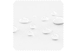 novely® OXFORD BIG 600D - Wasserfester Outdoorstoff - Robuster Polsterstoff - Wasserdichter Möbelstoff - Waterproof Meterware 1 lfm 20 Weiss