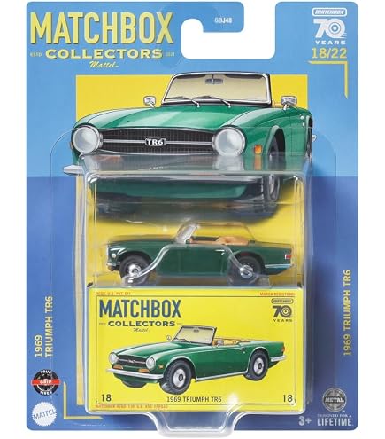 Matchbox Jaguar XK140 Roadster 1956 – Maßstab 1:64, Dunkelgrün, Sammlerauto, Für Kinder Ab 3 Jahren