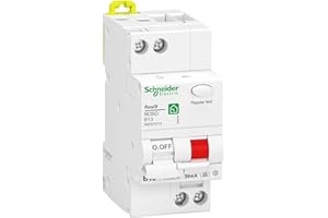 Schneider Electric FI-/Leitungsschutzschalter Resi9, 1-polig+N, 13A, B-Charakteristik, 30mA, Typ A, 6kA, Artikelnummer R9D01613