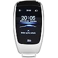 Car Key, Universal 2 Inch High Resolution LCD Touch Screen Keyless Entry Remote Car Smart Key Auto Lock Unlock, Car Side Key Replacement Accessories for Models with One Button Start(Silver)