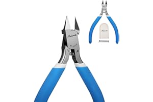 Model Nippers, mshandto 4.4" Thin Double Edged Godhand Nippers, Gundam Model Tools for Cutting Thin Plastic, Beginner Trimming and Picking Up Pieces, with Protective Cover and Replacement Spring