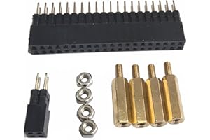 DSLRKIT 13,5 mm GPIO und PoE Pin Header Höhenerhöhung Extender für Raspberry Pi 5 4B 3B+ 3B (2 Stück)